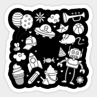 Doodle Kid Sticker